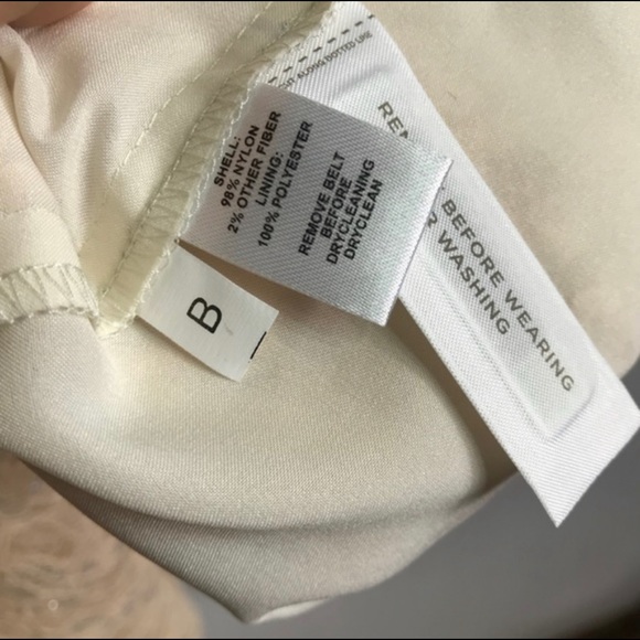 Loft Cream Sparkly Lace Sleeveless Mini Dress Size 10 - Picture 5 of 7